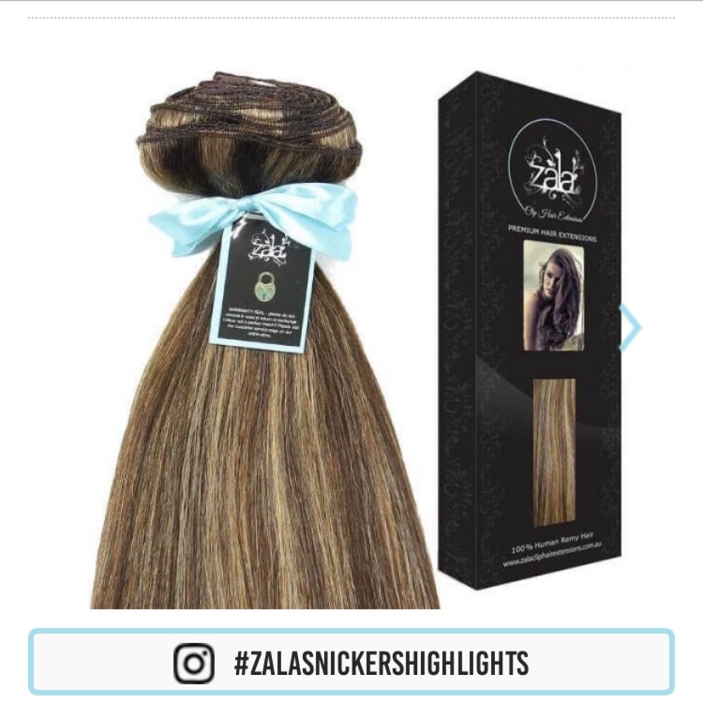 Zala hair clip in extensions.